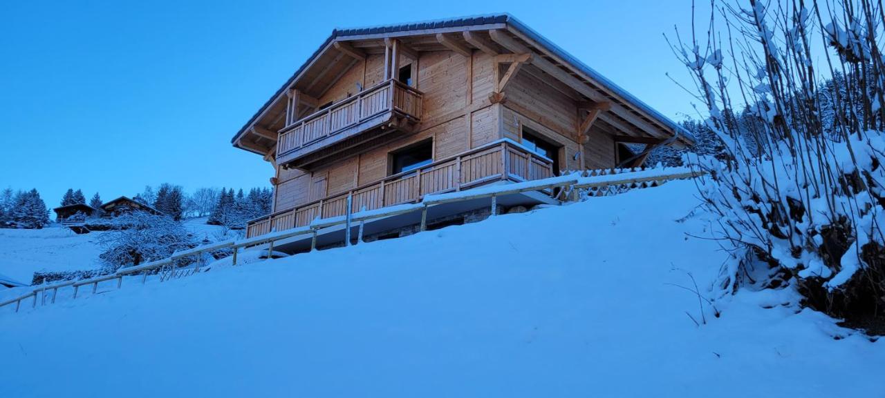 Magnifique Chalet Neuf 8 Pers, 800 M Telecabine Princesse Megeve Villa Combloux Exteriör bild